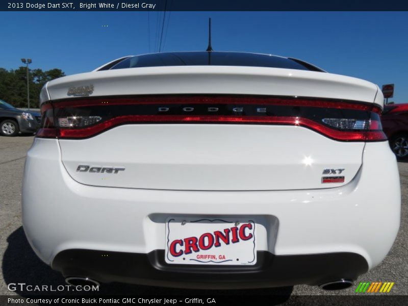 Bright White / Diesel Gray 2013 Dodge Dart SXT