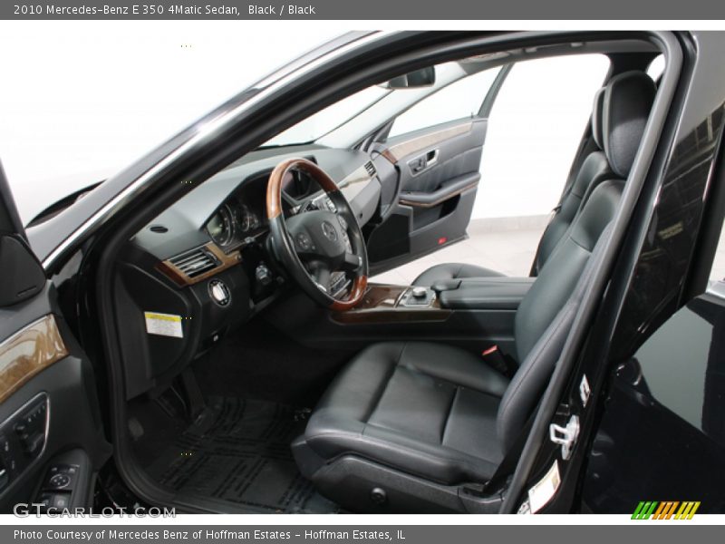 Black / Black 2010 Mercedes-Benz E 350 4Matic Sedan