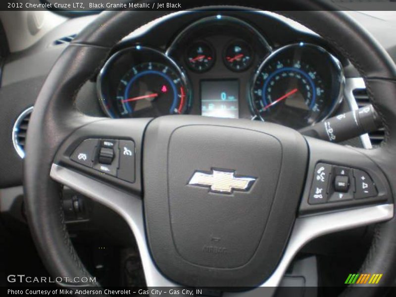 Black Granite Metallic / Jet Black 2012 Chevrolet Cruze LTZ