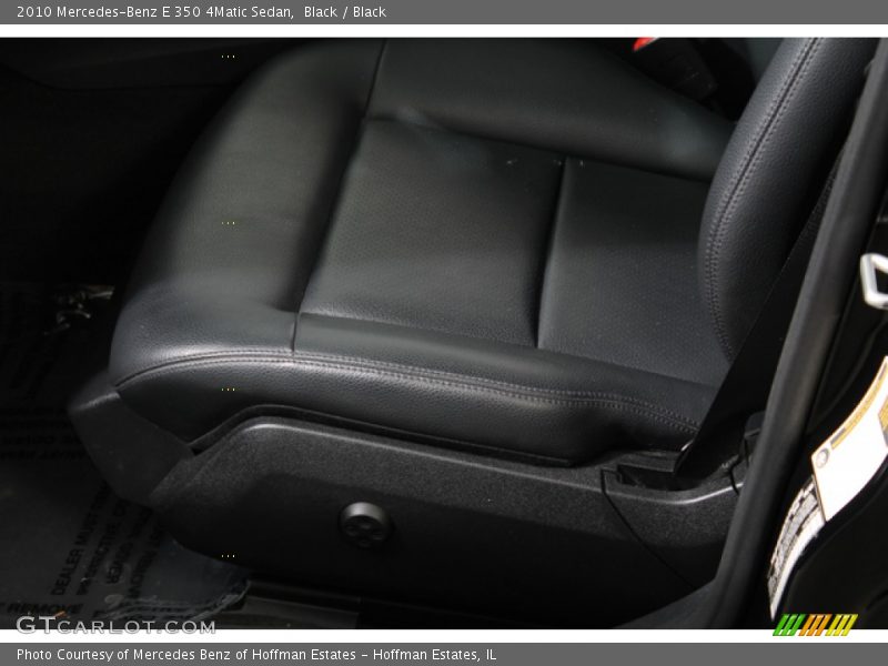 Black / Black 2010 Mercedes-Benz E 350 4Matic Sedan