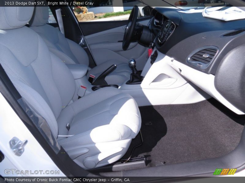 Bright White / Diesel Gray 2013 Dodge Dart SXT