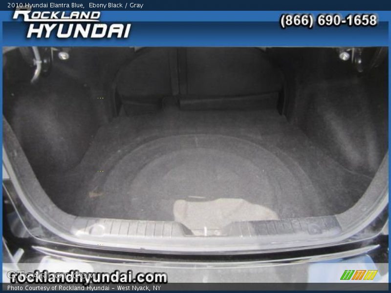 Ebony Black / Gray 2010 Hyundai Elantra Blue