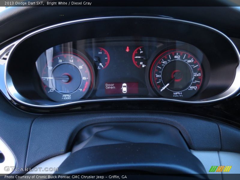 Bright White / Diesel Gray 2013 Dodge Dart SXT