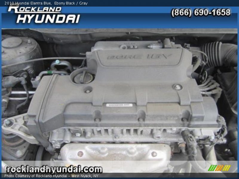 Ebony Black / Gray 2010 Hyundai Elantra Blue