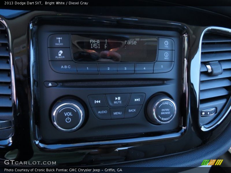 Bright White / Diesel Gray 2013 Dodge Dart SXT