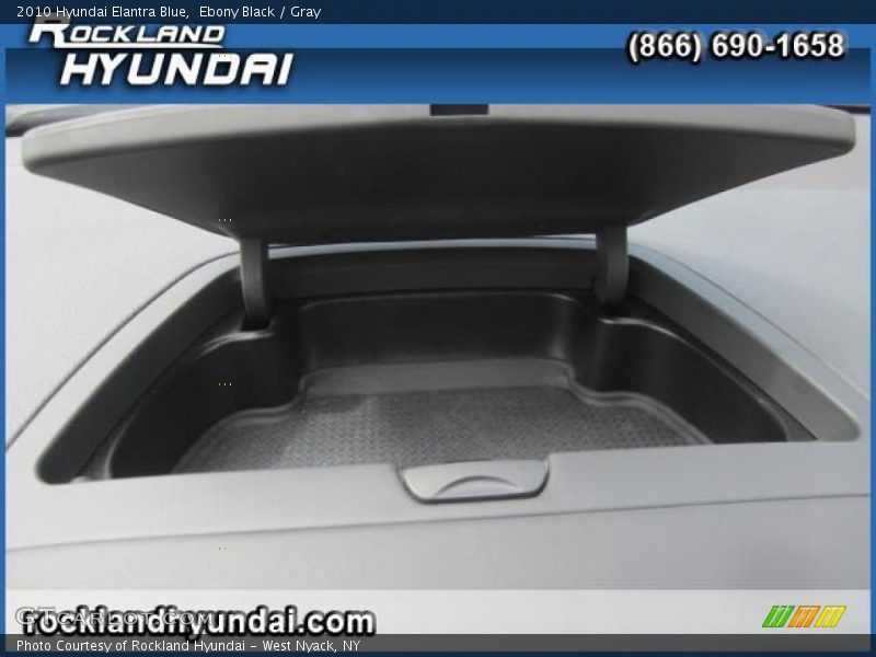 Ebony Black / Gray 2010 Hyundai Elantra Blue