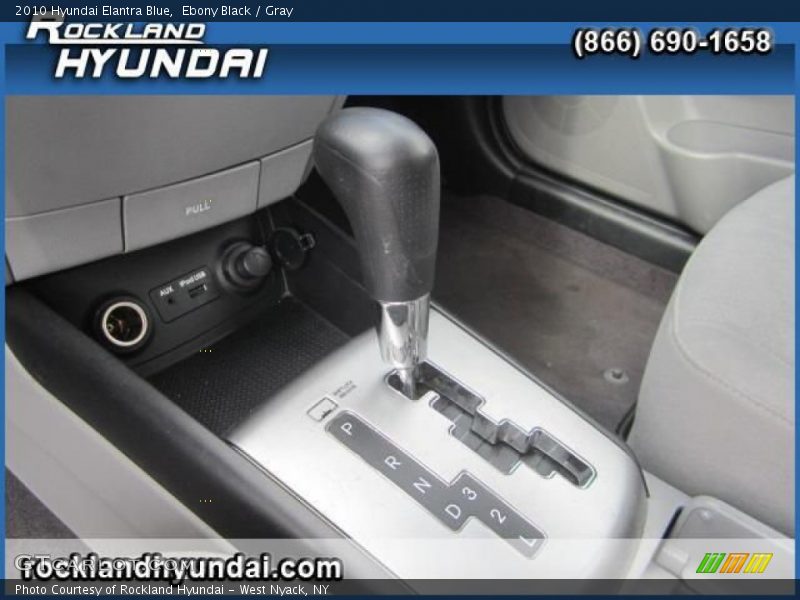 Ebony Black / Gray 2010 Hyundai Elantra Blue