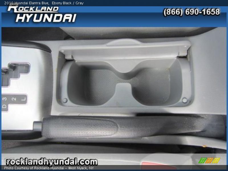 Ebony Black / Gray 2010 Hyundai Elantra Blue