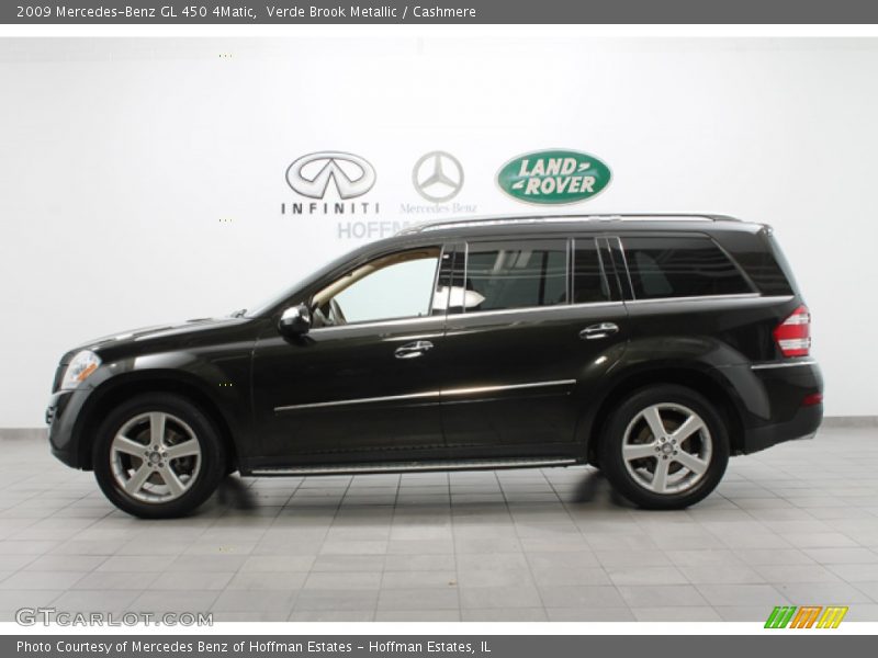 Verde Brook Metallic / Cashmere 2009 Mercedes-Benz GL 450 4Matic