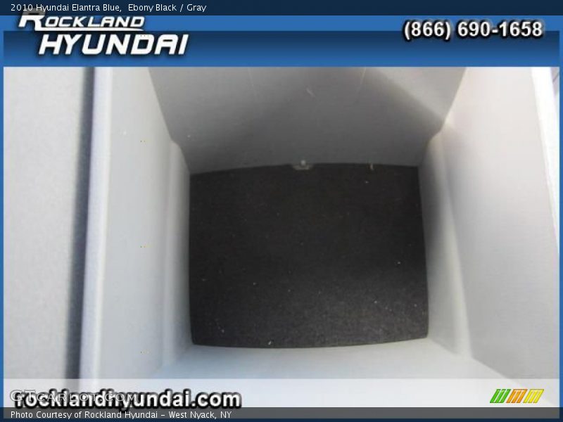 Ebony Black / Gray 2010 Hyundai Elantra Blue