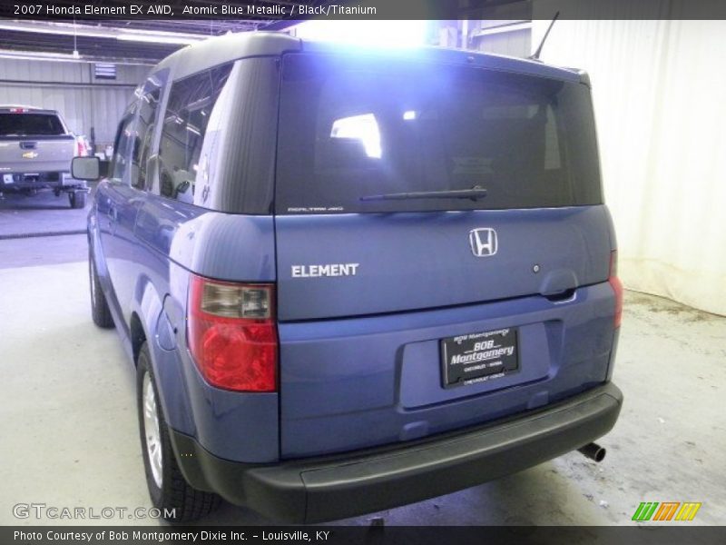 Atomic Blue Metallic / Black/Titanium 2007 Honda Element EX AWD