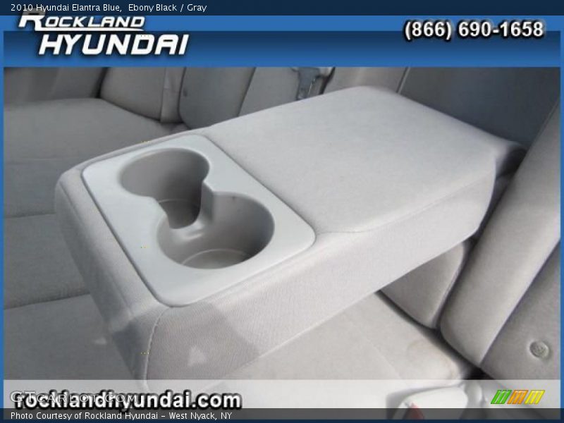 Ebony Black / Gray 2010 Hyundai Elantra Blue