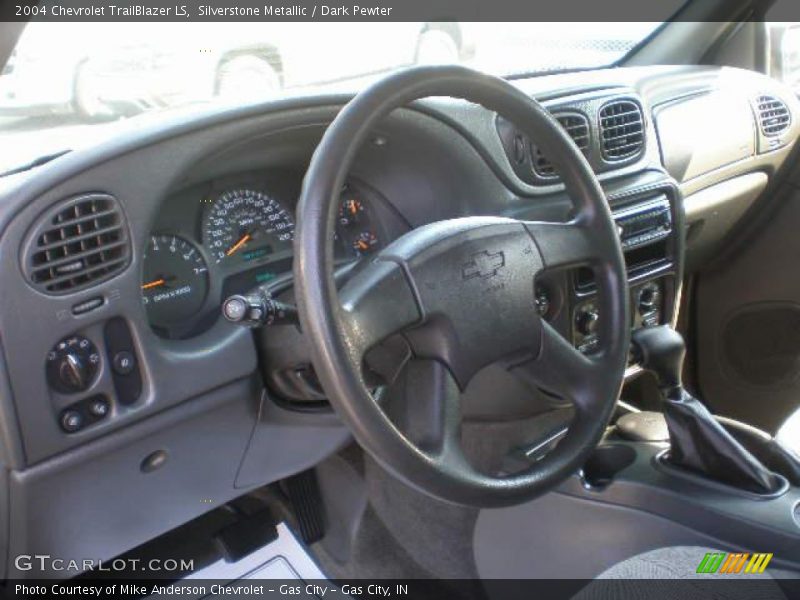 Silverstone Metallic / Dark Pewter 2004 Chevrolet TrailBlazer LS