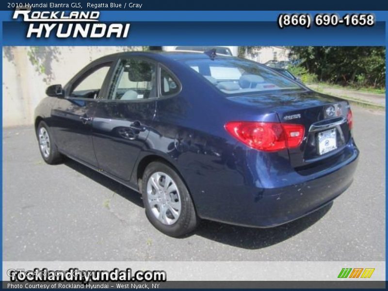 Regatta Blue / Gray 2010 Hyundai Elantra GLS