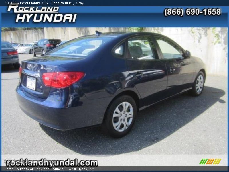 Regatta Blue / Gray 2010 Hyundai Elantra GLS