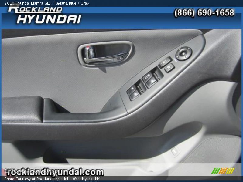 Regatta Blue / Gray 2010 Hyundai Elantra GLS