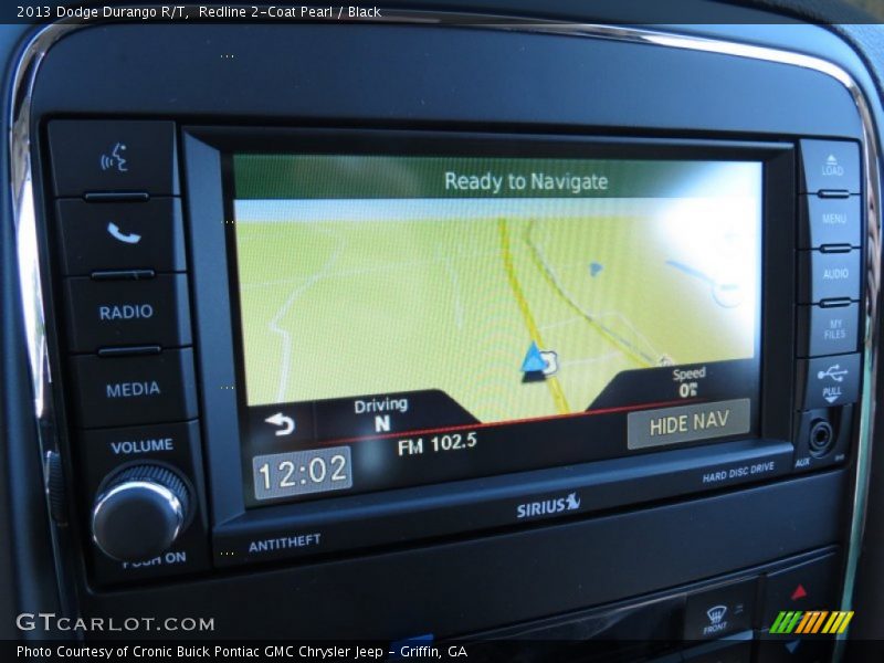 Navigation of 2013 Durango R/T