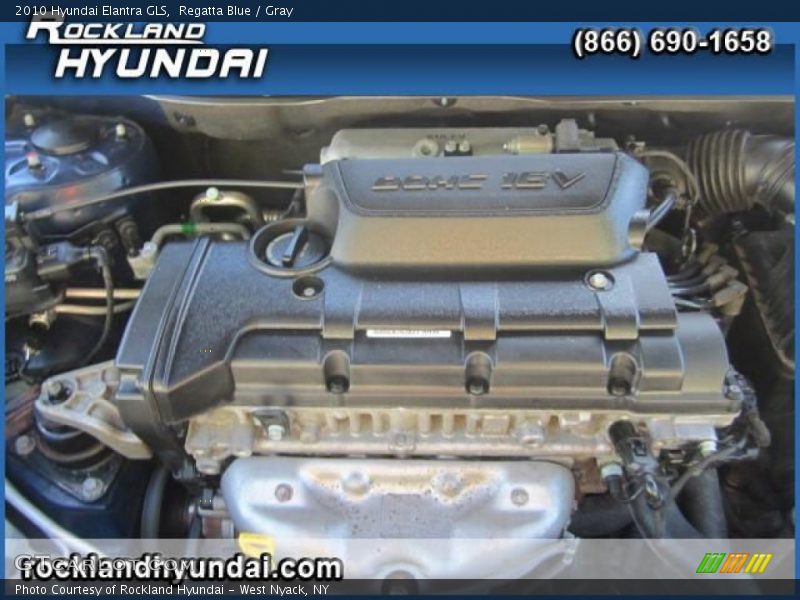 Regatta Blue / Gray 2010 Hyundai Elantra GLS