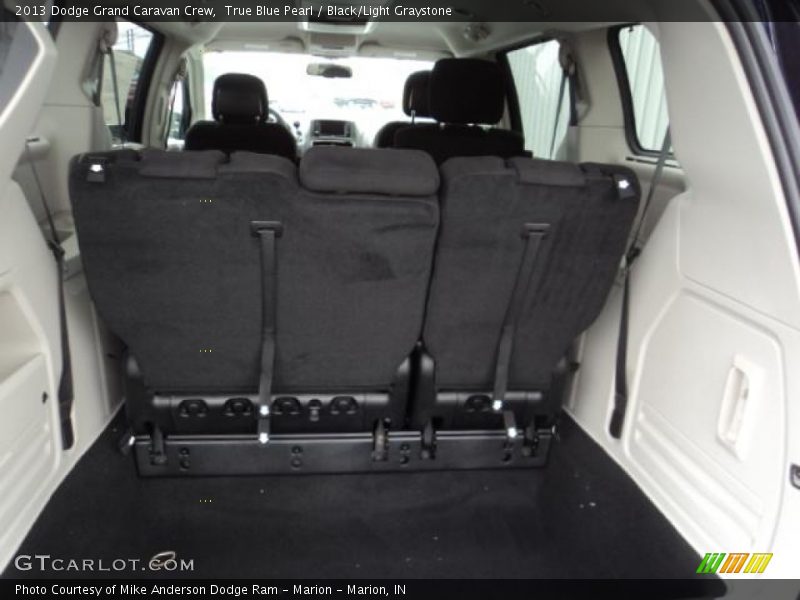 True Blue Pearl / Black/Light Graystone 2013 Dodge Grand Caravan Crew
