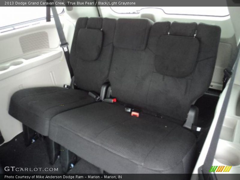 True Blue Pearl / Black/Light Graystone 2013 Dodge Grand Caravan Crew