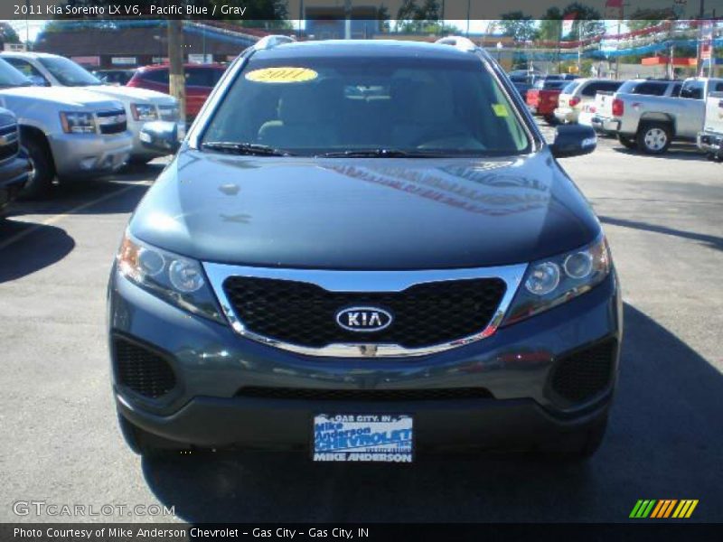 Pacific Blue / Gray 2011 Kia Sorento LX V6