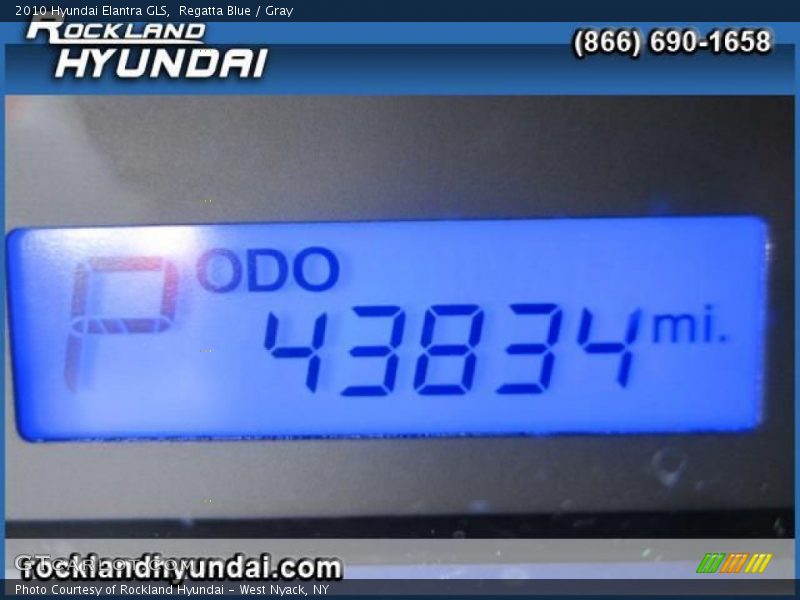 Regatta Blue / Gray 2010 Hyundai Elantra GLS