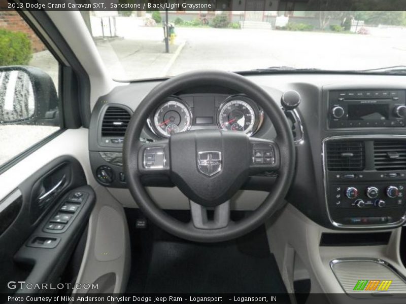 Sandstone / Black/Light Graystone 2013 Dodge Grand Caravan SXT