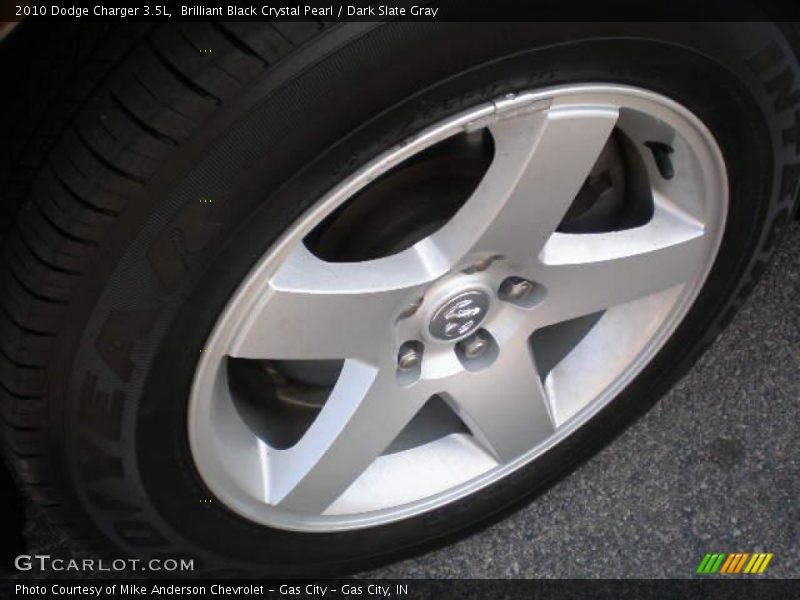 Brilliant Black Crystal Pearl / Dark Slate Gray 2010 Dodge Charger 3.5L