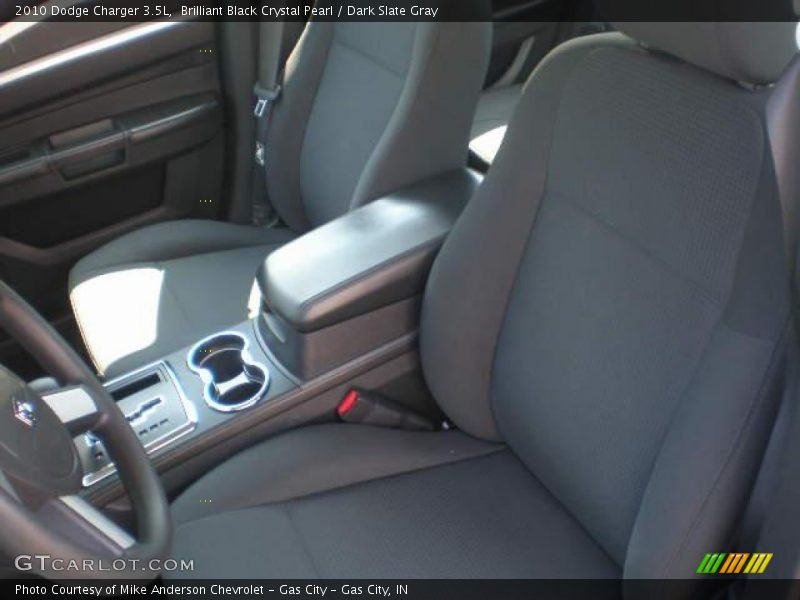 Brilliant Black Crystal Pearl / Dark Slate Gray 2010 Dodge Charger 3.5L