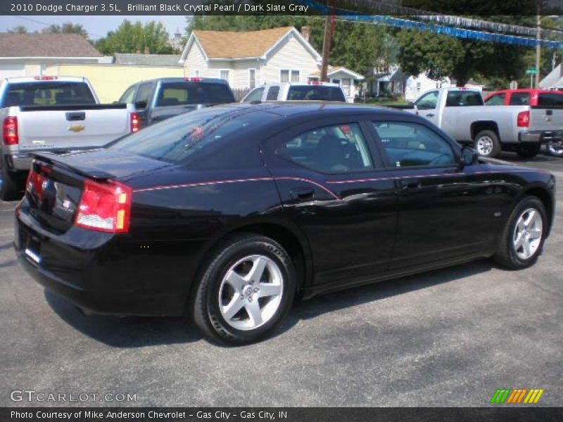 Brilliant Black Crystal Pearl / Dark Slate Gray 2010 Dodge Charger 3.5L