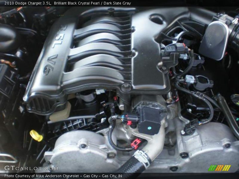 Brilliant Black Crystal Pearl / Dark Slate Gray 2010 Dodge Charger 3.5L