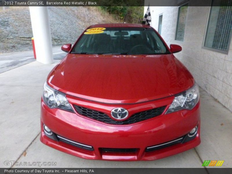 Barcelona Red Metallic / Black 2012 Toyota Camry SE