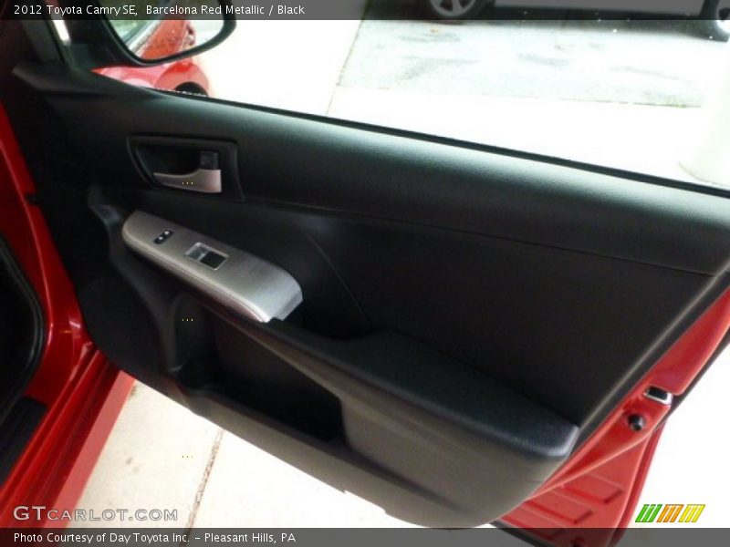 Barcelona Red Metallic / Black 2012 Toyota Camry SE