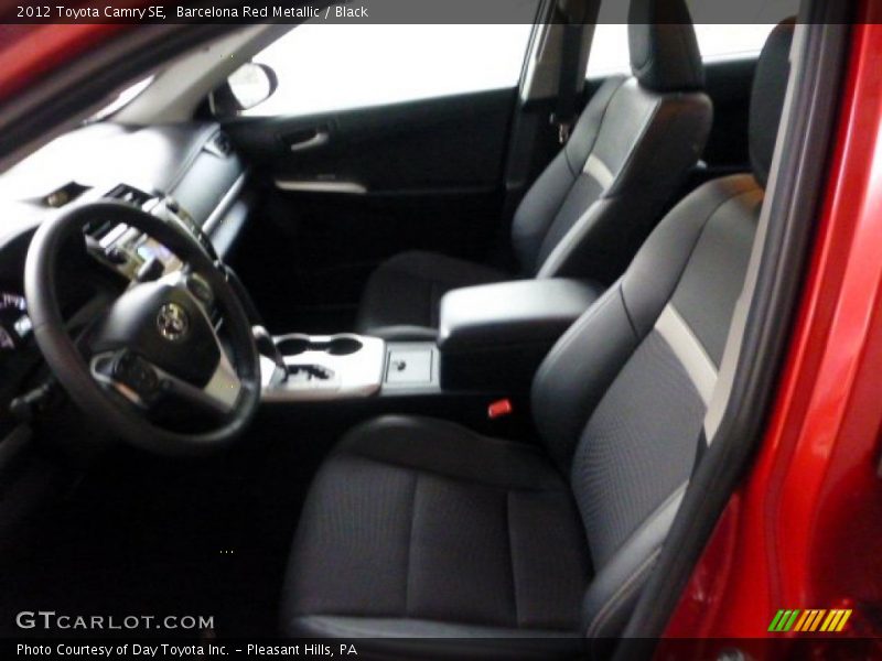 Barcelona Red Metallic / Black 2012 Toyota Camry SE
