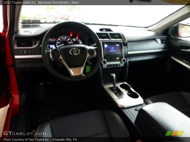 Barcelona Red Metallic / Black 2012 Toyota Camry SE