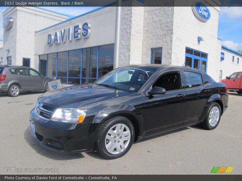 Black / Black 2011 Dodge Avenger Express