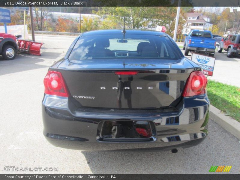 Black / Black 2011 Dodge Avenger Express