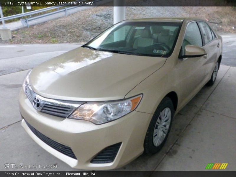 Sandy Beach Metallic / Ivory 2012 Toyota Camry L