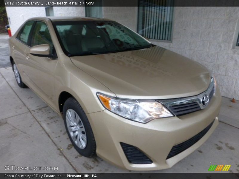 Sandy Beach Metallic / Ivory 2012 Toyota Camry L
