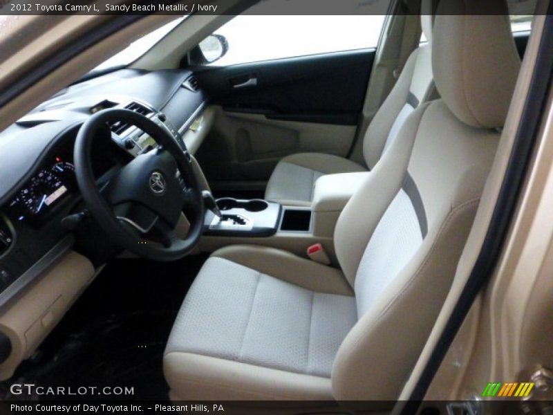 Sandy Beach Metallic / Ivory 2012 Toyota Camry L