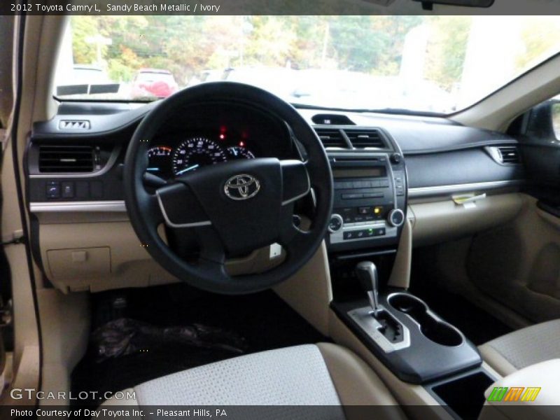 Sandy Beach Metallic / Ivory 2012 Toyota Camry L