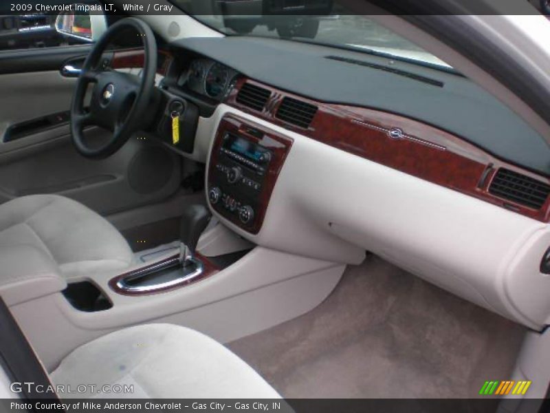 White / Gray 2009 Chevrolet Impala LT