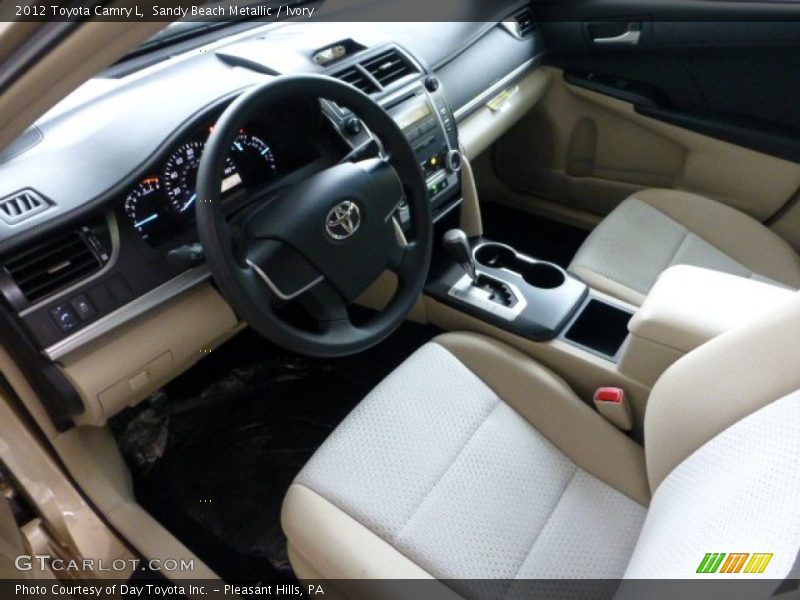 Sandy Beach Metallic / Ivory 2012 Toyota Camry L