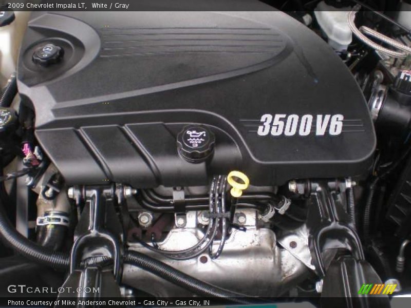 White / Gray 2009 Chevrolet Impala LT