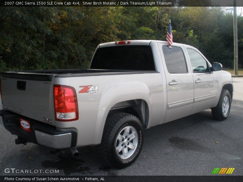Silver Birch Metallic / Dark Titanium/Light Titanium 2007 GMC Sierra 1500 SLE Crew Cab 4x4