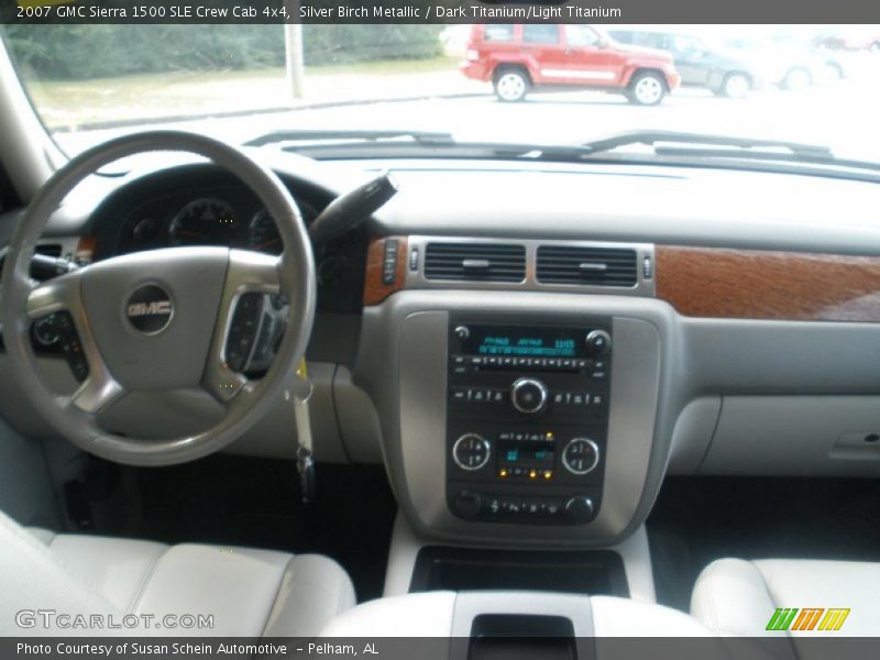 Silver Birch Metallic / Dark Titanium/Light Titanium 2007 GMC Sierra 1500 SLE Crew Cab 4x4