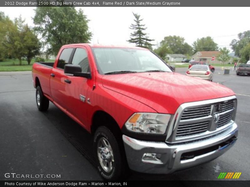 Flame Red / Dark Slate/Medium Graystone 2012 Dodge Ram 2500 HD Big Horn Crew Cab 4x4