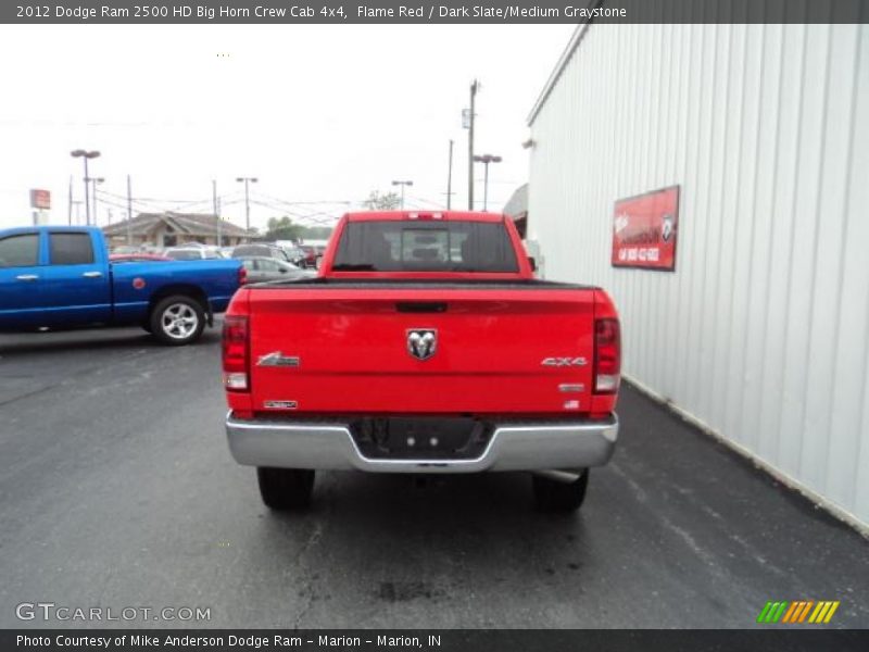Flame Red / Dark Slate/Medium Graystone 2012 Dodge Ram 2500 HD Big Horn Crew Cab 4x4