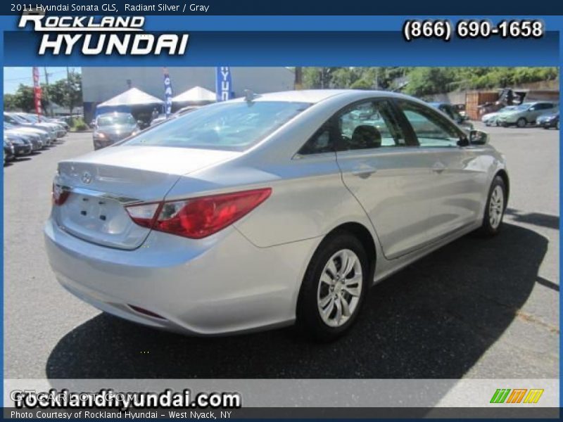 Radiant Silver / Gray 2011 Hyundai Sonata GLS