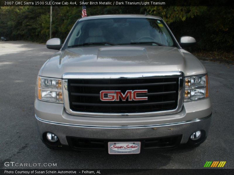Silver Birch Metallic / Dark Titanium/Light Titanium 2007 GMC Sierra 1500 SLE Crew Cab 4x4